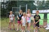Uppvisning av barnen som gått i Tennisskola 2012